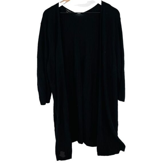 Talbots Black Open Waterfall Cardigan Size 3X - Picture 1 of 4